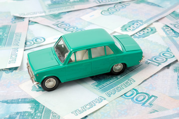 The old car and money
