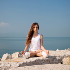 Fototapeta na wymiar Yoga meditation