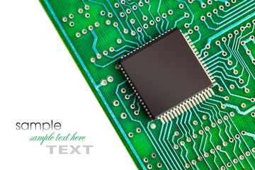 Close up of circuit board