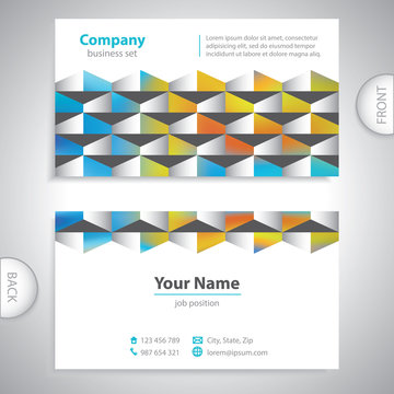 universal business card - abstract wall