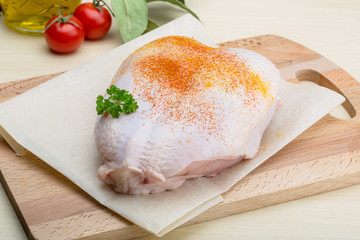Raw chicken breast