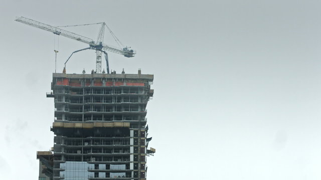 crane building a tower