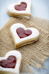 Cookies heart shape.