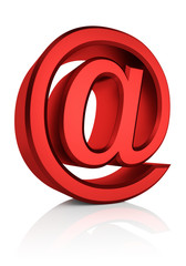 Fototapeta premium 3D Red Email Sign