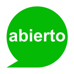 Icono texto abierto