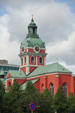 Iglesia roja Estocolmo, Suecia
