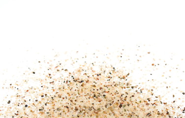 pile sand isolated on white background