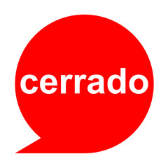 Icono texto cerrado