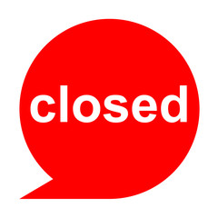Icono texto closed