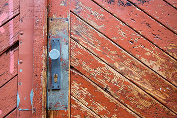 Old door close up