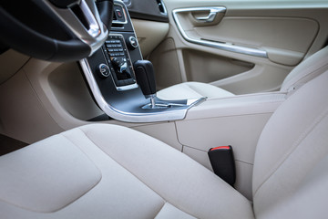 Modern car interior