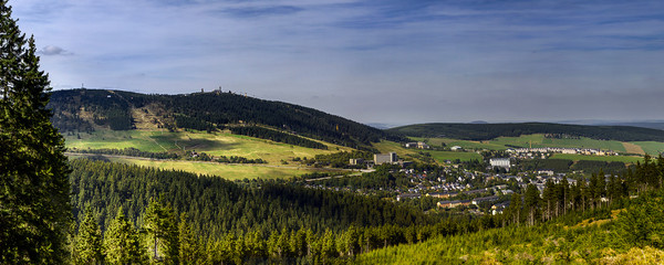 Blick auf Kurort Oberwiesenthal