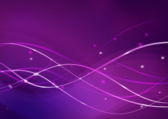 Violet abstract background with curves line