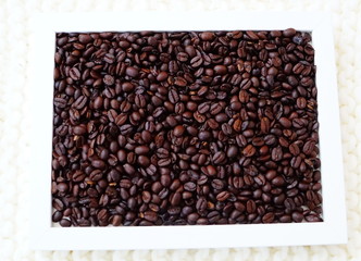 Fragrant grain black Brazilian coffee