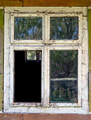 old dirty window