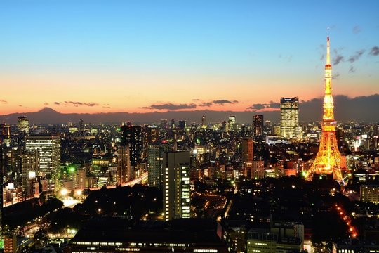 Tokyo tower night view