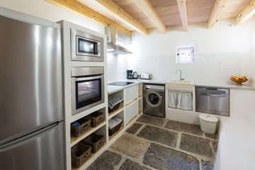 Majorca Balearic indoor house in Balearic Mediterranean style © lunamarina