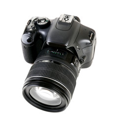 digital photo camera isolated on white