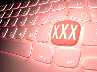 Keyboard  mit Key, Taste XXX, Porno, Hardcore