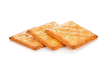 cracker biscuit isolated on white background