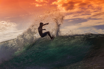 Surfer on Amazing Wave - 79815343