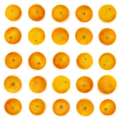 Orange background in milk