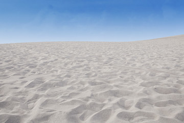 Fototapeta na wymiar Desert landscape with blue sky