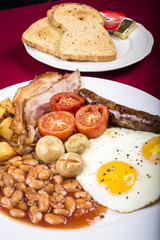 Fototapeta na wymiar English style breakfast
