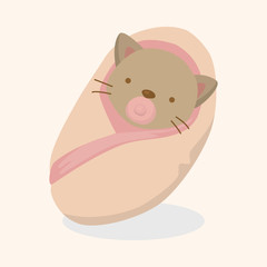 cat cartoon theme elements