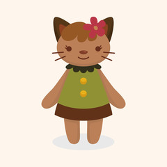 cat cartoon theme elements