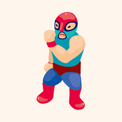 Wrestler theme elements