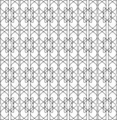 Black and white geometric seamless pattern modern stylish.