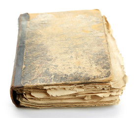 Old books, isolated on white