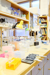 The image of chemical-biological laboratory equipment