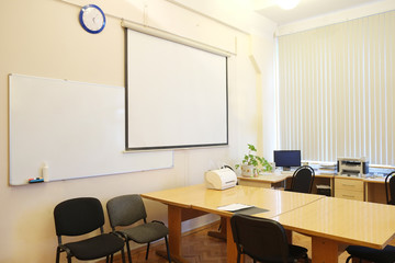 Empty meeting room