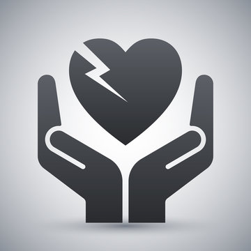 Vector Fragile Heart Symbol