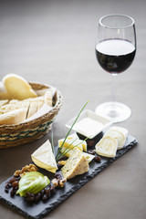 mixed french cheese platter