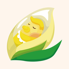 flower elf theme elements