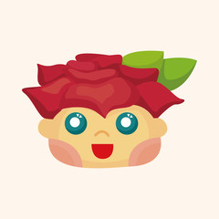 flower elf theme elements