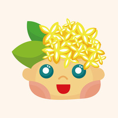 flower elf theme elements