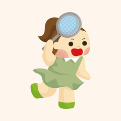 tennis player theme elements