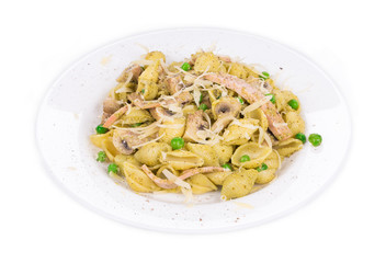 Pasta with pesto sauce