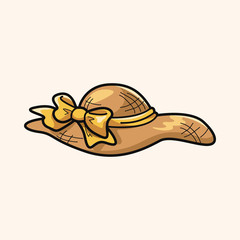 sun hat theme elements