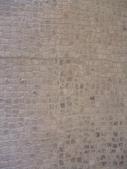 Small irregular squared floor tiles