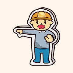 engineer worker theme elements