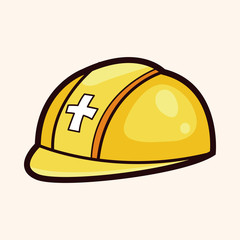 safety helmet theme elements