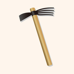 gardening shovel theme elements