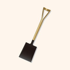 gardening shovel theme elements