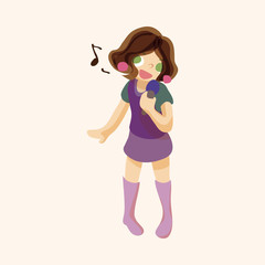 band member singer theme elements