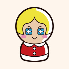 person character santa claus theme elements